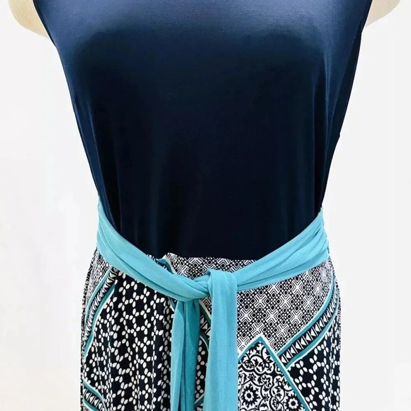 ENFOCUS STUDIO Women Sleeveless Full Length Floral Multi-Colored Dress Size 6 - Picture 5 of 13